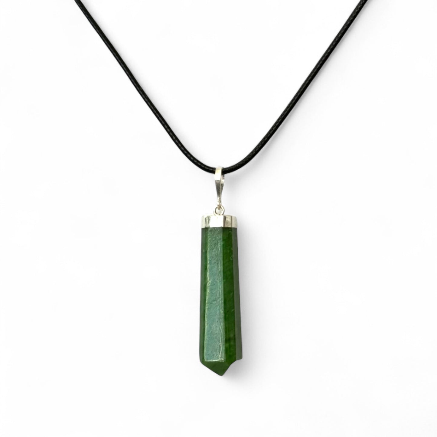 Pendente di Giada Nefrite in Argento 925