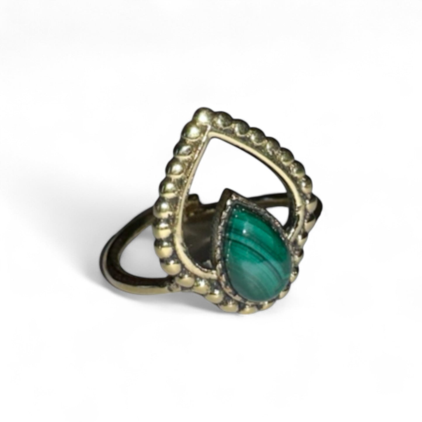 Anello con Malachite