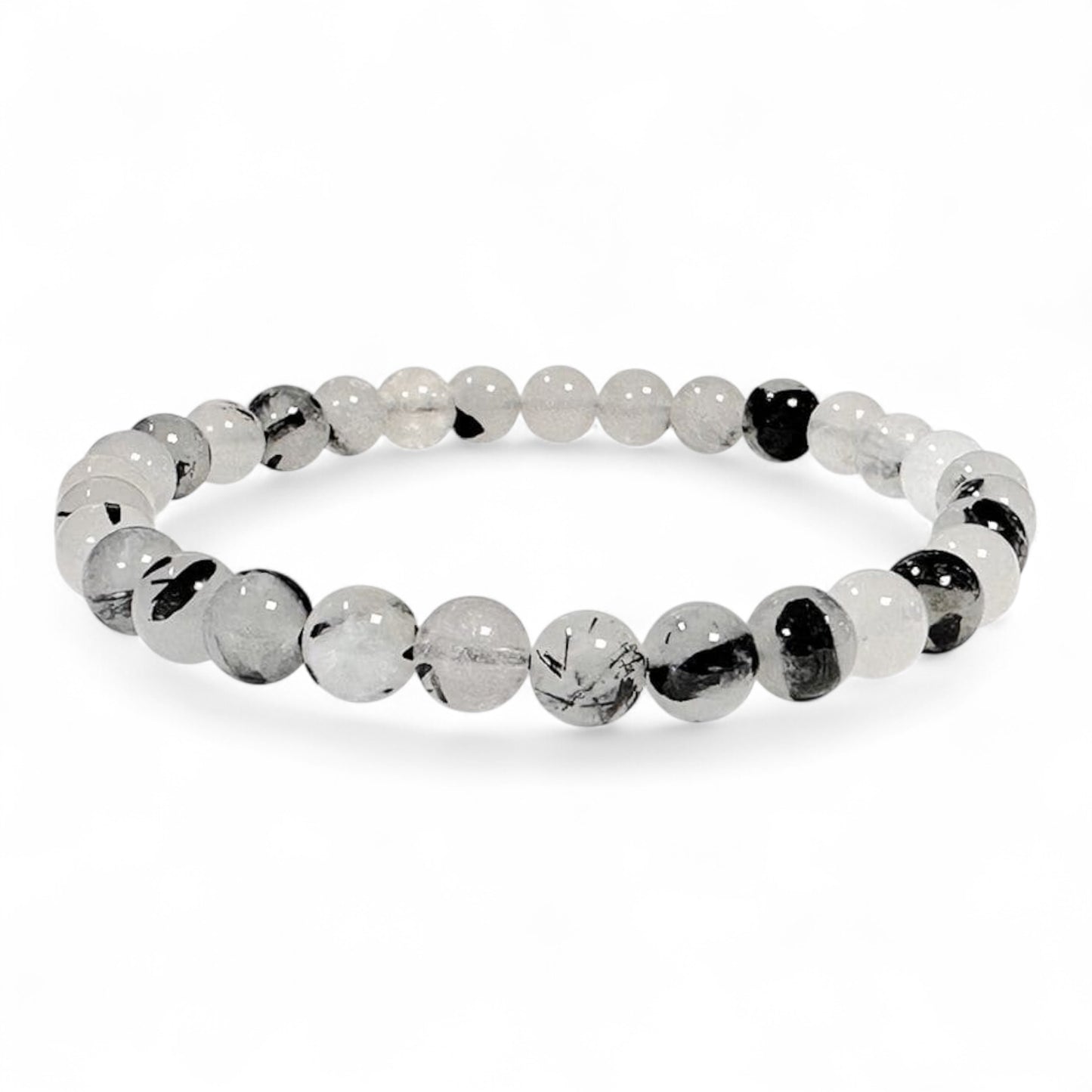 Bracciale in Cristallo di Rocca e Tormalina