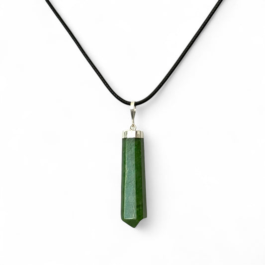 Pendente di Giada Nefrite in Argento 925