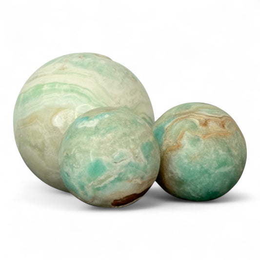 Sfera in Aragonite Blu