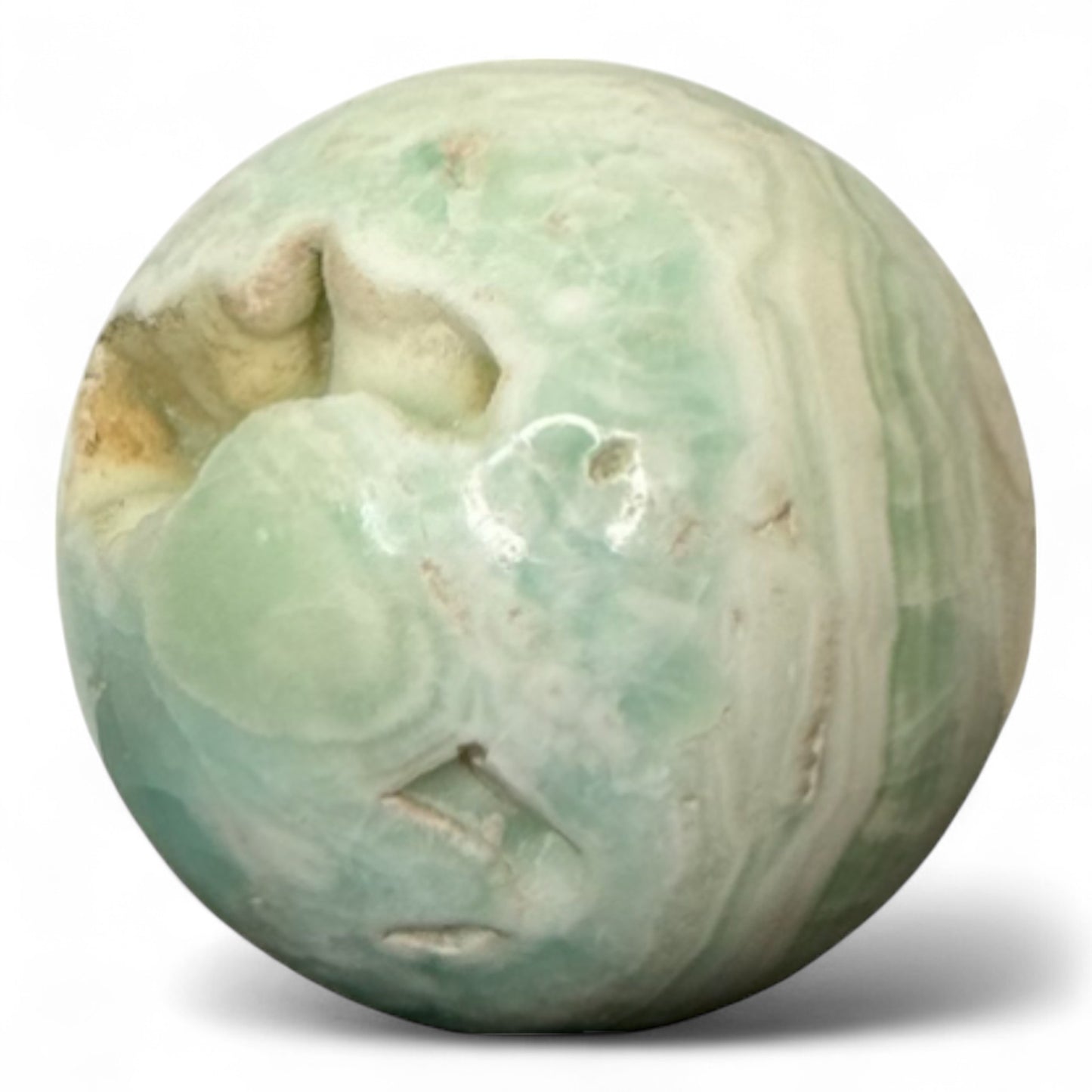 Sfera in Aragonite Blu