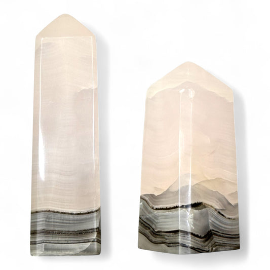 Torre in Calcite Rosa Fumè