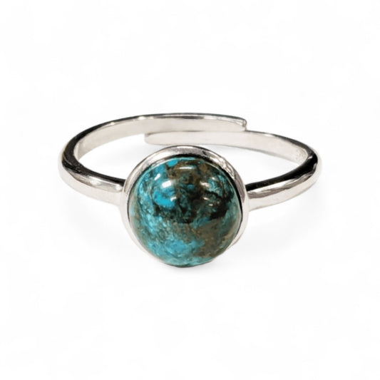 Anello in Argento 925 con Crisocolla
