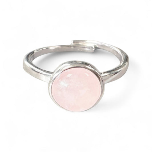 Anello in Argento 925 con Quarzo Rosa