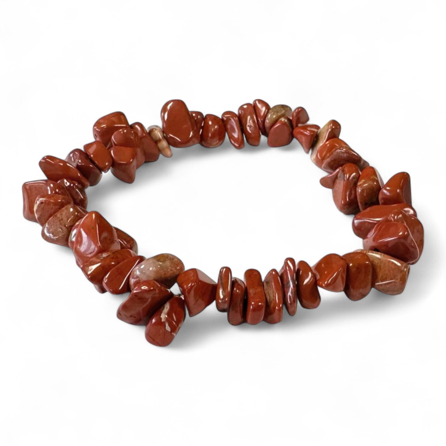 Bracciale in chips di Diaspro rosso