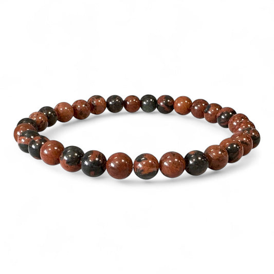 Bracciale in Ossidiana Mogano