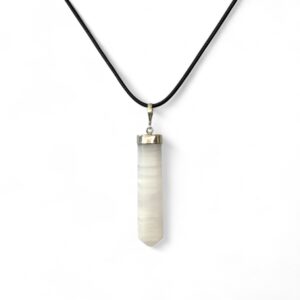 Pendente di Calcite Rosa in Argento 925
