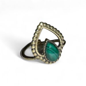 Anello con Malachite