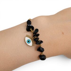 Bracciale Tormalina con Ciondolo Occhio