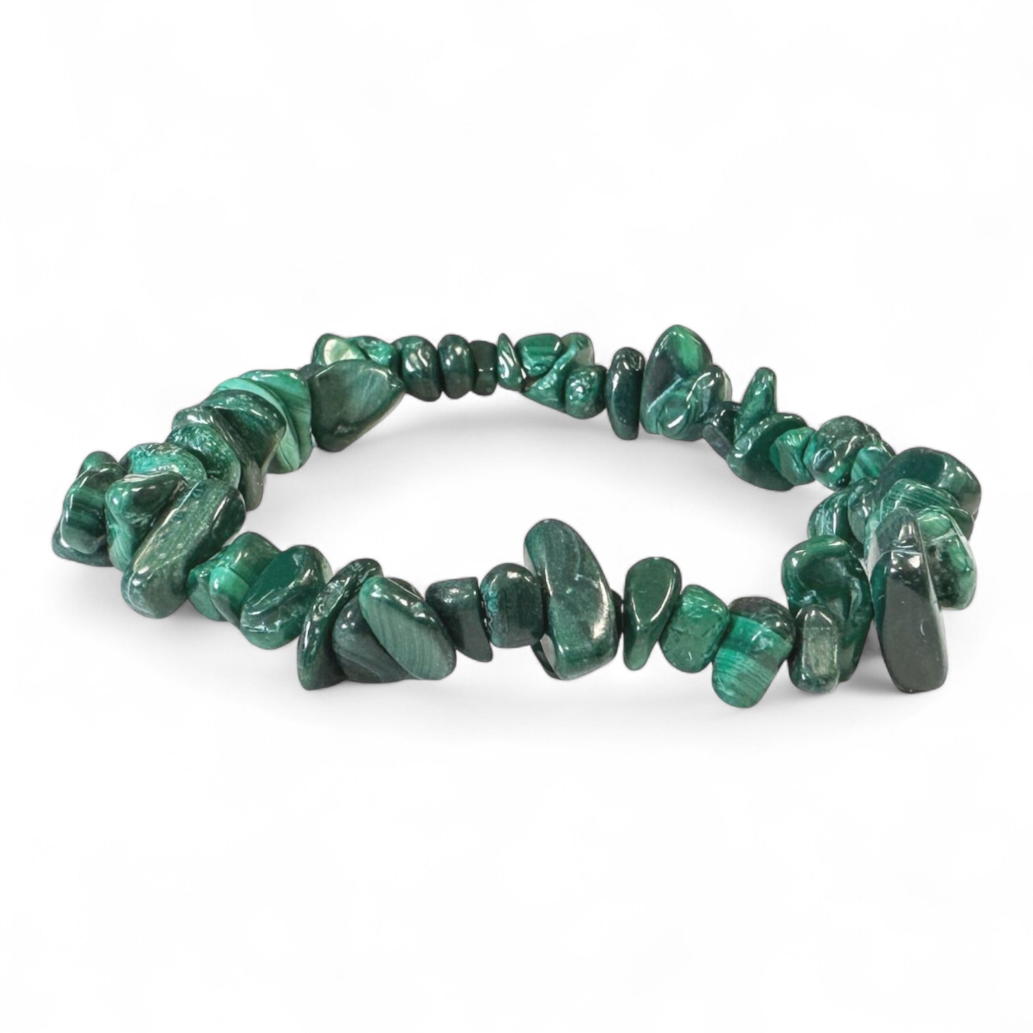Bracciale in chips di Malachite