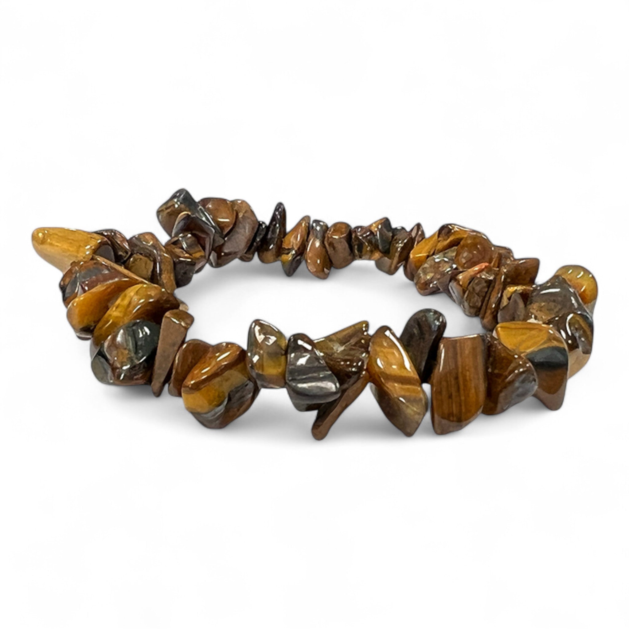 Bracciale in chips di Occhio di Tigre