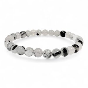 Bracciale in Cristallo di Rocca e Tormalina