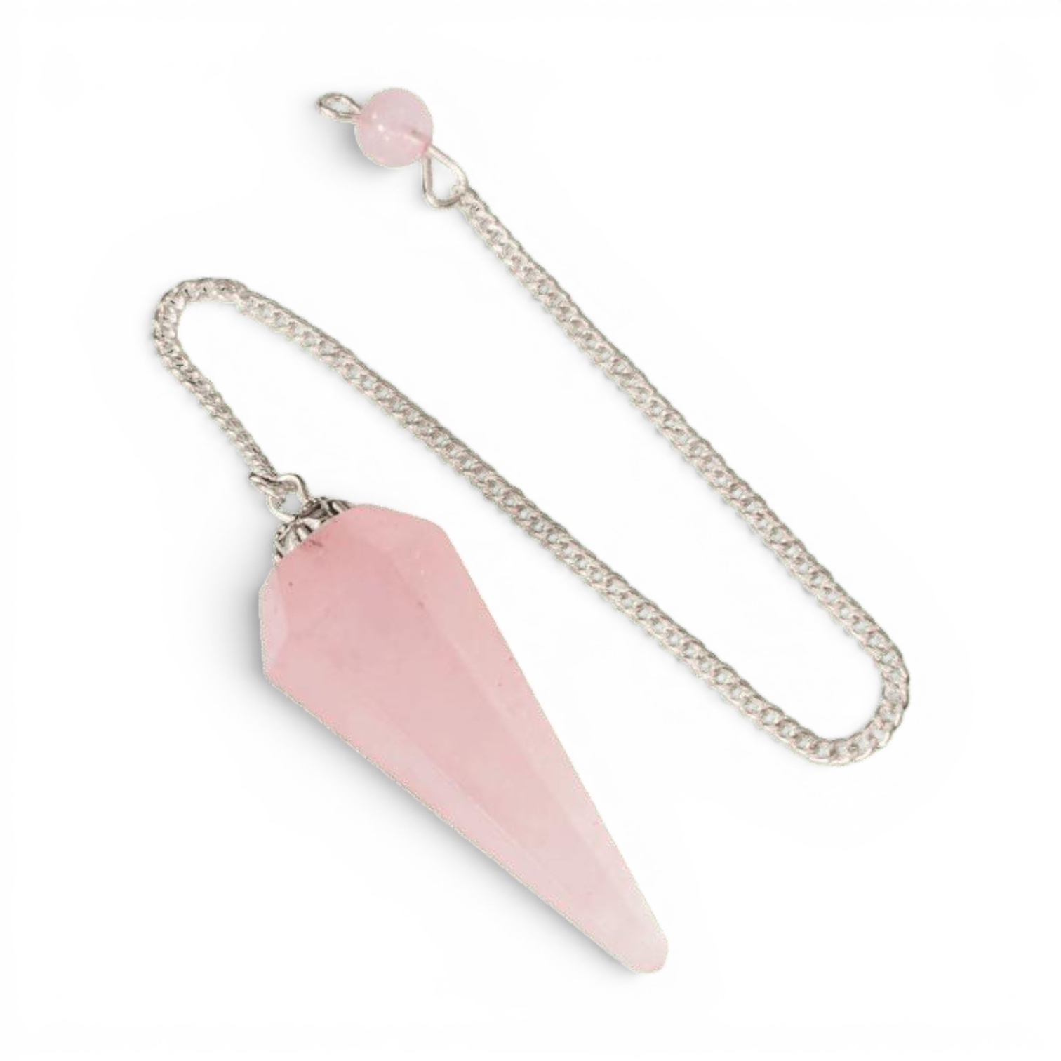 Pendolo in Quarzo Rosa