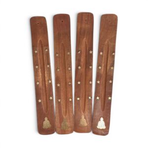 Porta incenso in Legno con Buddha
