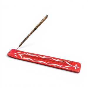 Porta incenso in Legno Rosso