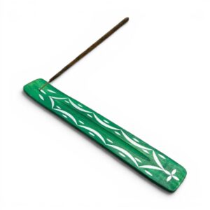 Porta incenso in Legno Verde